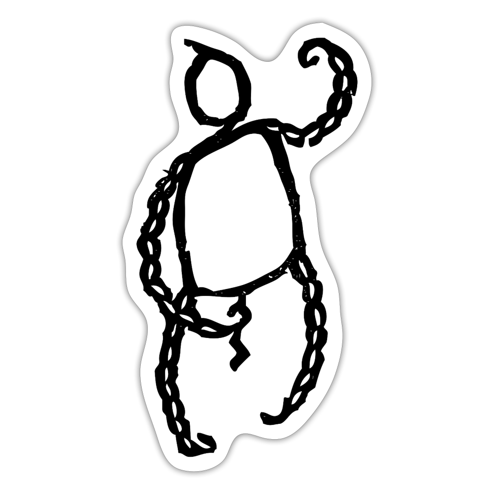 Autocollant - blanc mat