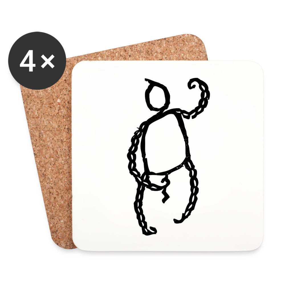 Coasters (set of 4) - blanc