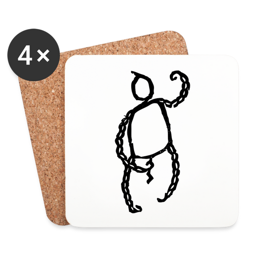 Coasters (set of 4) - blanc